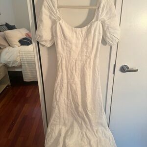 REFORMATION Belgium style white dress